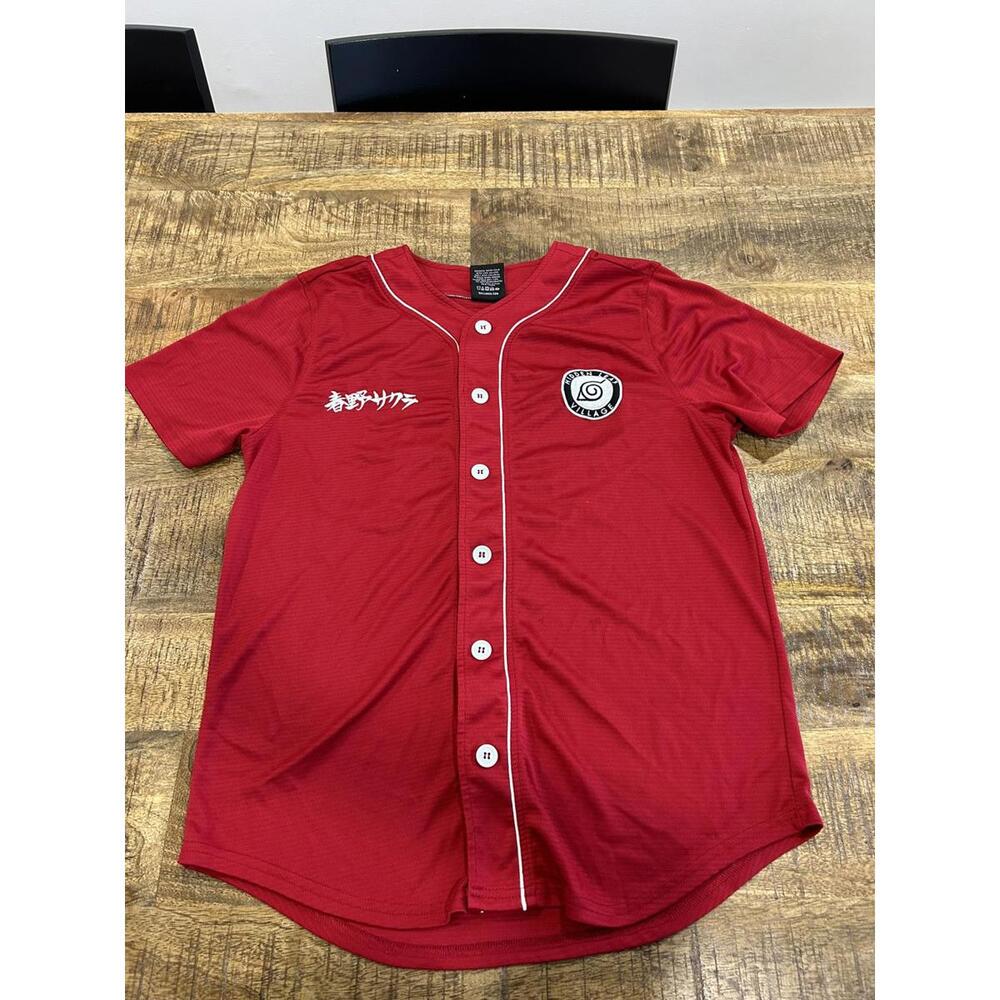BoxLunch Naruto Shippuden Red Varsity Jacket Medium